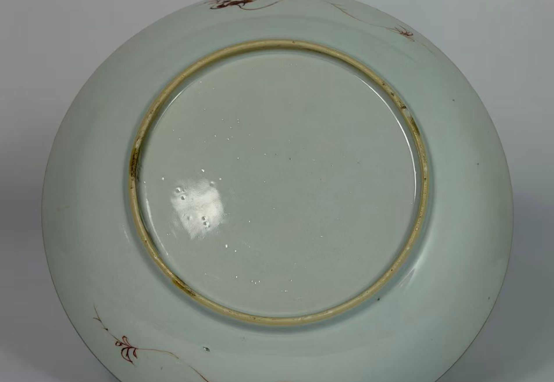 027 Kangxi Period Famille Verte Floral Charger, Qing Dynasty
