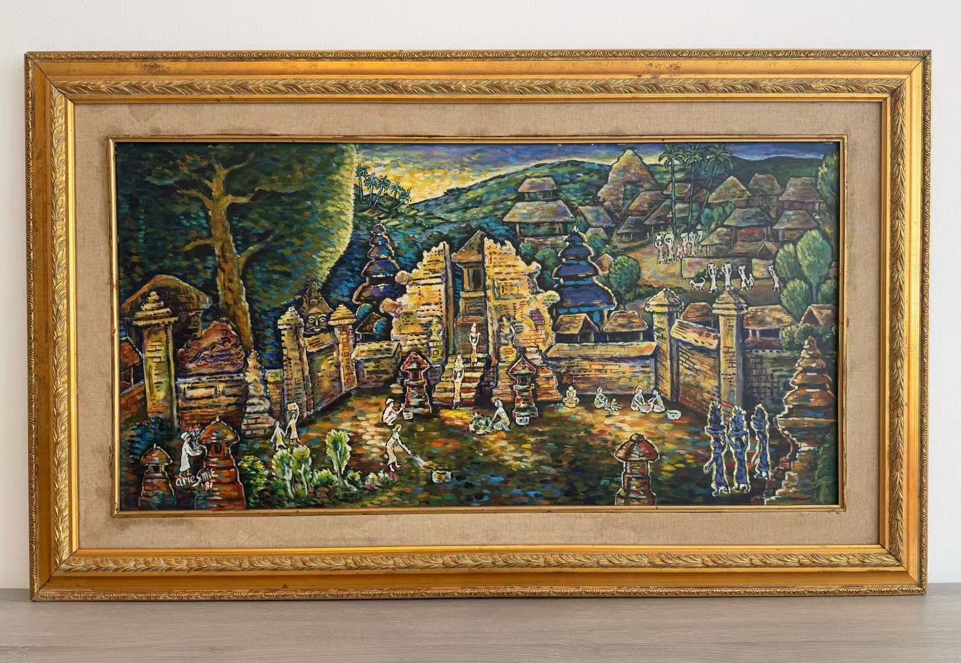 022 A painting by the legendary Balinese artist Ari Smit