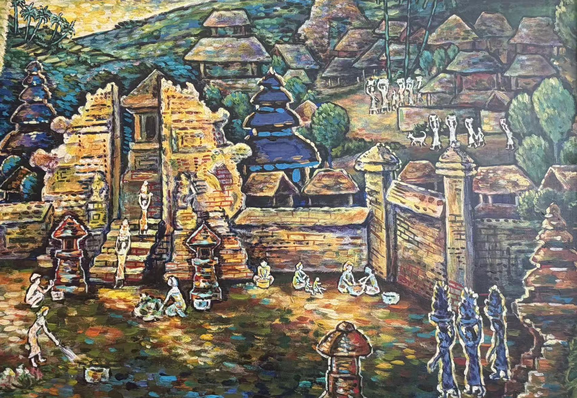 022 A painting by the legendary Balinese artist Ari Smit
