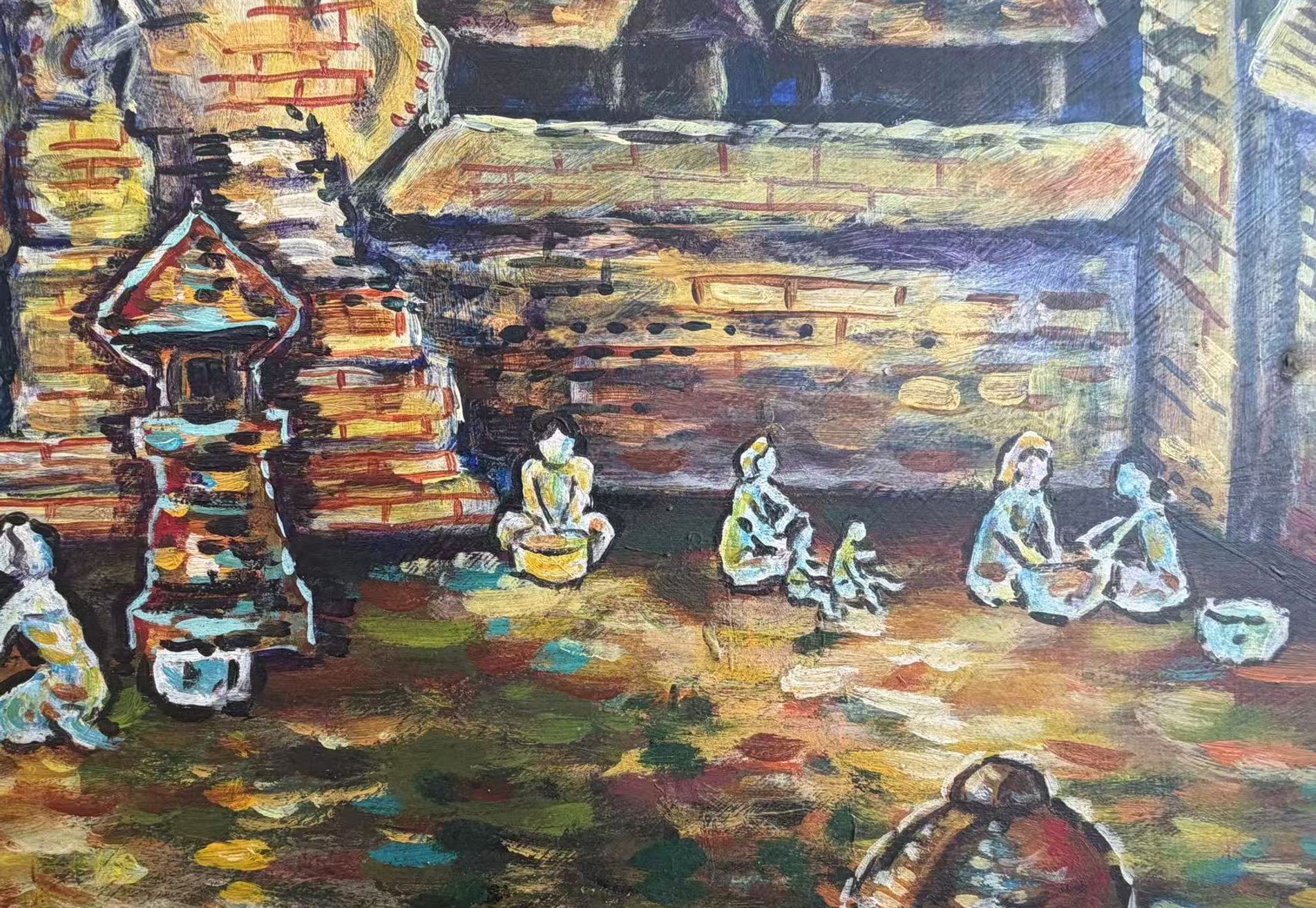 022 A painting by the legendary Balinese artist Ari Smit