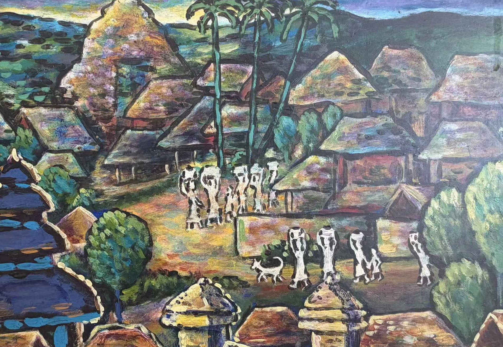 022 A painting by the legendary Balinese artist Ari Smit