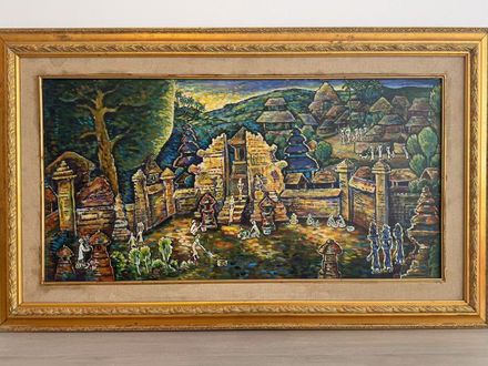 022 Een schilderij van de legendarische Balinese kunstenaar Ari Smit.